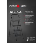 Perilla Stepla Katlanır Çelik Merdiven 4 Basamaklı Siyah – Ev & Ofis Kullanımı