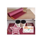 Perisfer Pratik Çek Kopar Bordo 3m Yapışkanlı Çekmece Dolap Düzenleyici Buzdolabı Raf Örtüsü Kaymaz Kaydırmaz