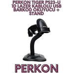 Perkon Tıger PS23-U 1D Lazer Kablolu USB Barkod Okuyucu + Stand Özellikli Model