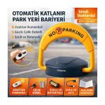 Perkotek Uzaktan Kumandalı Otomatik Park Bariyeri — Şarjlı, Katlanır, Çelik Dübel Dahil