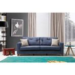Perla Sofa Comfort Üçlü Kanepe Mavi