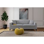 Perla Sofa Comfort Yataklı Kanepe Gri Kazayağı