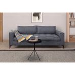 Perla Sofa Cosmo Keten Üçlü Koltuk Açık Gri