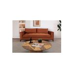 Perla Sofa Cosmo Üçlü Koltuk Turuncu