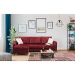 Perla Sofa Frida Yataklı Sandıklı Köşe Takımı Bordo