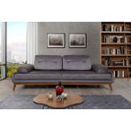Perla Sofa Jest Üçlü Koltuk Babyface Gri