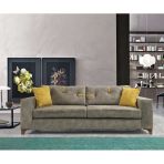 Perla Sofa Konfor Üçlü Kanepe Vizon