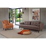 Perla Sofa Lafonten Koltuk Takımı Keten Kahve