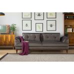 Perla Sofa Lafonten Üçlü Yataklı Kanepe Babyface Antrasit - Koyu Gri