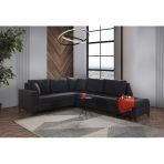 Perla Sofa Lehon Köşe Takimi Antrasit