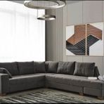 Perla Sofa Lehon Köşe Takımı Babyface Antrasit