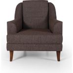 Perla Sofa Madrid Berjer Keten Kahve