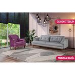 Perla Sofa Madrid Koltuk Takımı Babyface Açık Gri