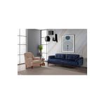 Perla Sofa Madrid Koltuk Takımı Bora Lacivert Krem