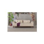 Perla Sofa Madrid Üçlü Yataklı Kanepe Babyface Krem