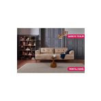 Perla Sofa Madrid Üçlü Yataklı Kanepe Bora Krem