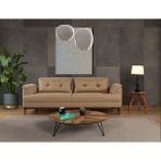 Perla Sofa Madrid Üçlü Yataklı Kanepe Hardal Kazayağı - Koyu Hardal