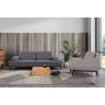 Perla Sofa Nelson Koltuk Takımı Keten Açık Gri