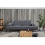 Perla Sofa Nelson Üçlü Koltuk Keten Açık Gri