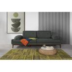 Perla Sofa Nelson Üçlü Koltuk Keten Yeşil