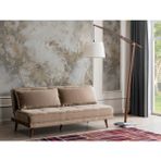 Perla Sofa Retro Yataklı Kolsuz Kanepe Vizon