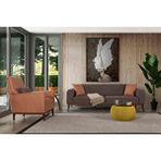 Perla Sofa Seneca Keten Koltuk Takımı Kahve