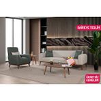 Perla Sofa Seneca Keten Koltuk Takımı Krem