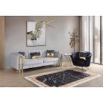 Perla Sofa Vales Koltuk Takimi Açik Gri