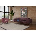 Perla Sofa Velar Koltuk Takimi Keten Bordo Kazayagi