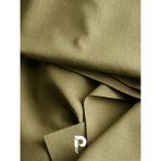 Perle 1/2 Pileli Keten Dokulu Yağ Yeşili Modern Fon Perde – Ütü Gerektirmez - 160 x 250 cm