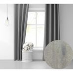 Perle Daily Series Açık Gri Ada 300x260 cm Fon Perde