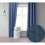 Perle Daily Series Derin Mavi Rengi 150x260 cm Fon Perde