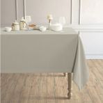 Perle Daily Series Kadife Dokulu Keten Rengi Masa Örtüsü - 150 x 220 cm - Açık Bej