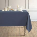 Perle Daily Series Kadife Dokulu Uzay Mavisi Masa Örtüsü - 130 x 130 cm