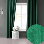 Perle Daily Series Zümrüt Yeşili Ada 300x250 cm Fon Perde