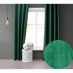 Perle Daily Series Zümrüt Yeşili Rengi 100x270 cm Fon Perde