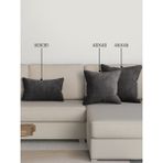 Perle Home Daily Series Gri Renk Kırlent Yastık Kılıfı - 40 x 40 cm