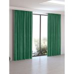 Perle Home Zümrüt Yeşili Fon Perde Ekstraforlu 300 x 260 cm Günlük Serisi