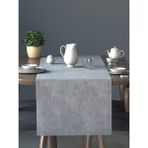 Perle Kadife Dokulu Açık Gri Renk Daily Series Runner 40 x 140 - 40 x 140 cm
