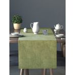 Perle Kadife Dokulu Ada Çayı Rengi Daily Series Runner 40 x 140 - 40 x 140 cm - Yeşil