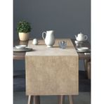 Perle Kadife Dokulu Bej Renk Daily Series Runner 40 x 140 - 40 x 140 cm