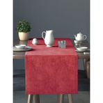 Perle Kadife Dokulu Kırmızı Renk Yıl Başı Temalı Runner Daily Series 40 x 140 - 40 x 140 cm