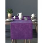 Perle Kadife Dokulu Menekşe Moru Daily Series Runner 40 x 140 - 40 x 140 cm