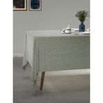 PERLE Mint Rengi Keten Dokulu Masa Örtüsü - 130 x 170 cm