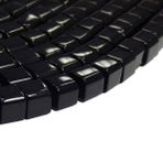 Perlin Oniks yarı değerli taş kordon, siyah inciler, cilalı ve mat set, 4 / 6 / 8 / 10 mm boncuk kolye, 4 mm x 4 mm küp cilalı.