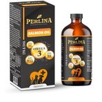 Perlina Kedi ve Köpek İçin Somon Yağı Takviyesi, Omega 3-6, Biyotin, B Kompleks, Çinko, Selenyum, Kolajen, C ve D3 Vitaminli, Sıvı Form, 150 ml