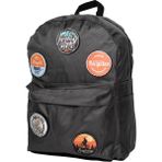 Perlotus Değiştirilebilir Bisiklet Temalı Unisex Patch Günlük Spor Sırt Çantası Gri