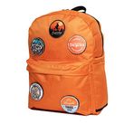 Perlotus Değiştirilebilir Bisiklet Temalı Unisex Patch Günlük Spor Sırt Çantası Turuncu