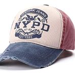 Perlotus NYPD Kadın Erkek Şapka Eskitme Tasarım Mavi Bordro