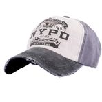 Perlotus NYPD Logolu New York Eskitme Gri Unisex Spor Şapka